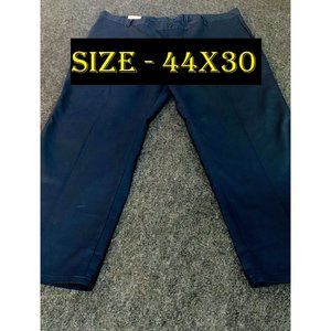 Dickies Men's Relaxed Fit Straight Leg Flat Front Flex Pant Size:44 30 Dark Navy